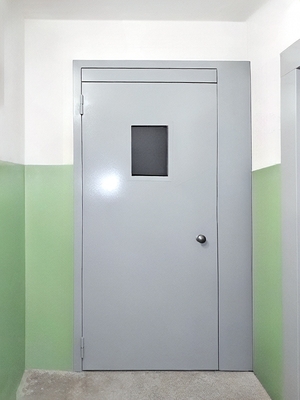 Однопольная дверь в подъезде