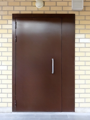 Дверь с боковым расширением