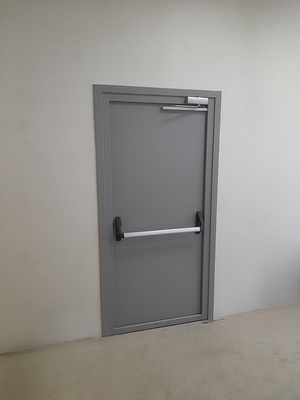 Дверь Антипаника серого цвета