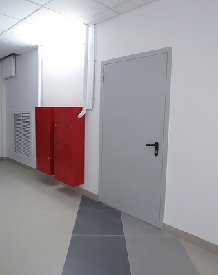 Однопольная серая дверь