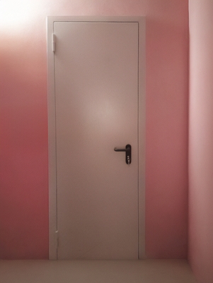 Узкая противопожарная дверь