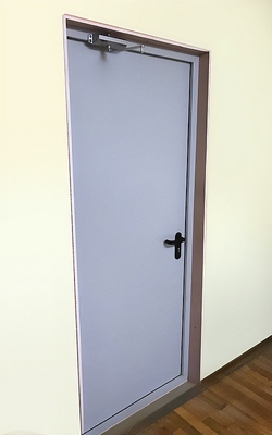 Глухая дверь серого цвета
