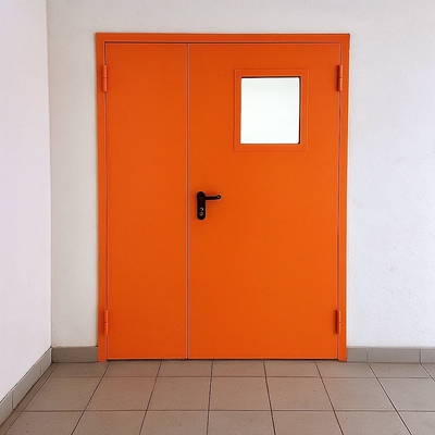 Оранжевая огнестойкая дверь
