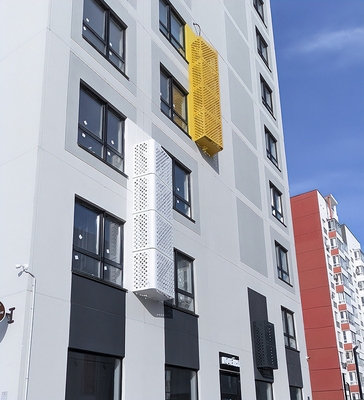 Окрашенные короба в ЖК Окрашенные короба в ЖК