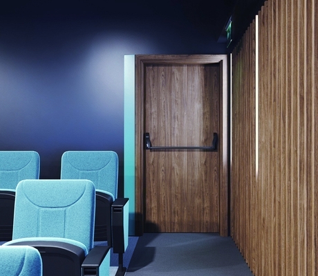 Дверь с ручкой-перекладиной