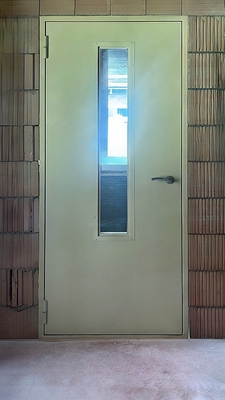 Дверь с узким стеклом
