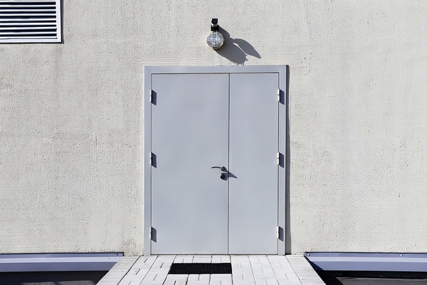 Уличная полуторная дверь