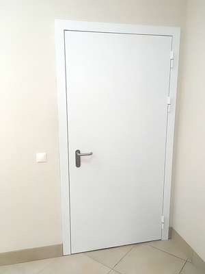 Белая однопольная дверь