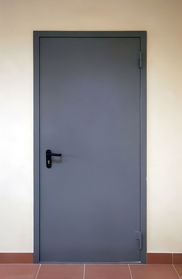 Серая металлическая дверь ei-60