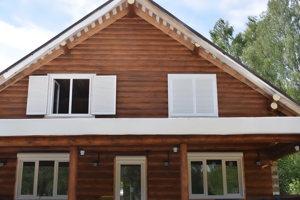 Белые ставни для окон