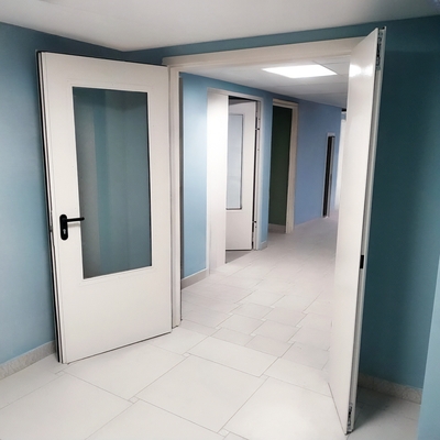 Дверь с большим остеклением