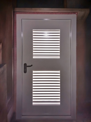 Дверь с вентиляцией, вид изнутри