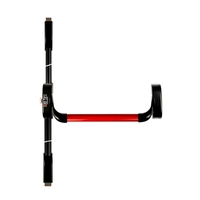 Штанга ISEO черная для 2-створчатой двери (для max остекления)