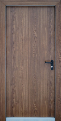 Однопольная противопожарная дверь ei-60 с отделкой МДФ