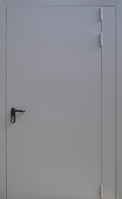 Однопольная противопожарная дверь ei-60 с узкой вставкой