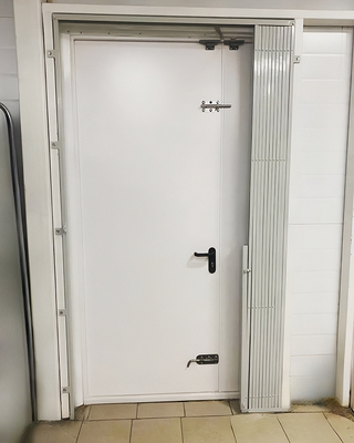 Полуторная белая дверь EI 60 (внутренняя сторона)