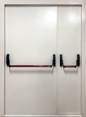 Полуторная глухая противопожарная дверь ei-60 с ручкой Антипаника