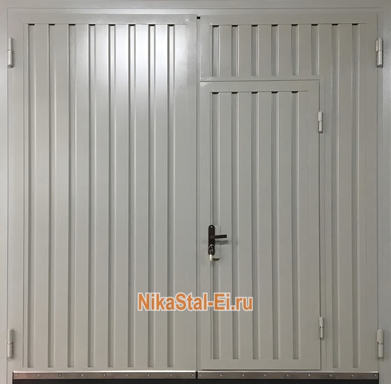 Ворота из цельногнутого стального листа Ворота из цельногнутого стального листа