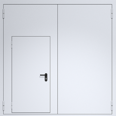 Огнестойкие ворота из сэндвич-панелей 3000х3000 мм