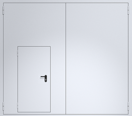 Ворота с огнестойкостью ei60 из сэндвич-панелей 4000х3500 мм